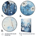 thumbnail image 3 of Designart "Winters Flowers Beauty Pointillism" Landscape & Nature Wall Art Living Room, 3 of 5