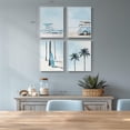 thumbnail image 4 of Lienzo para decoración mural Cuspin Coastal Beach, 4 piezas, 28 x 36 cm, 4 of 8