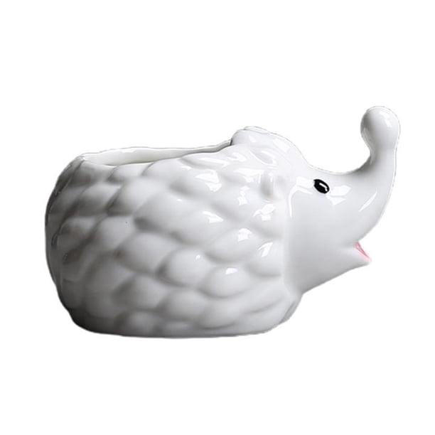 De Cerámica Con Forma De Erizo, Minimaceta Para Flores, Contenedor Para Decoración De Hogar Y Oficina Cateissary HA041609-01