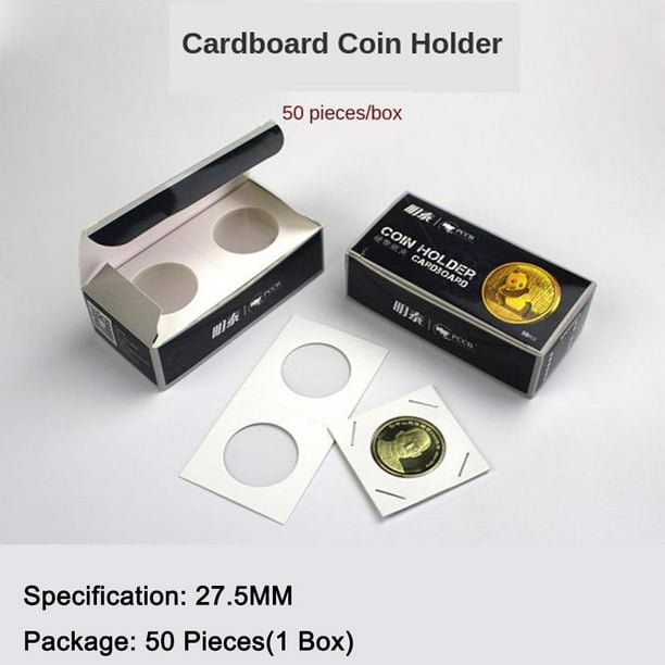 50 Piezas de Cartulina Gruesa para Tarjetas de Tarjetero 2x2 para Principiantes 12 Tamaños Opcionales 27.5mm