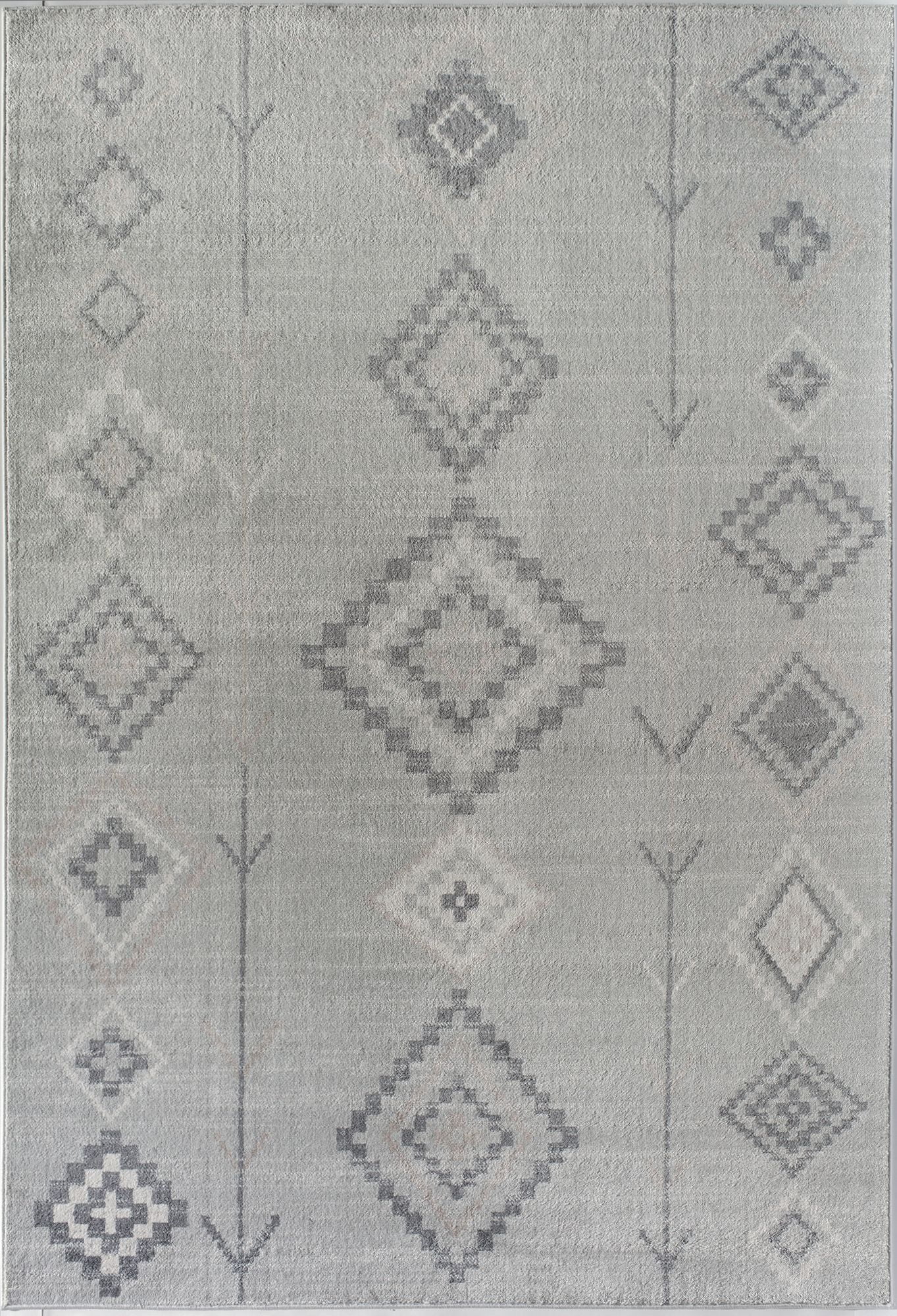 Soleil BR15J Native Fog Tribal Moroccan gray Area Rug, 8'9"x12'