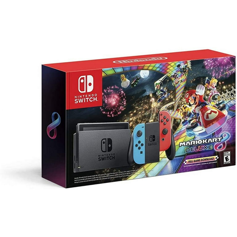 【第1位獲得!】 Nintendo w Console Game HAC-001 Joy-Con Blue/Red Neon Switch ニンテンドースイッチ本体