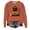 Brown, variant on JULMCOMO Halloween Sweaters for Women Cat Pumpkin Ghost Print Crew Neck Loose Fit Pullover Sweatshirts Cute Print Casual Holiday Party Outfits Gray S