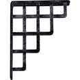 thumbnail image 6 of Ekena Millwork 1 1/2"W x 7 1/2"D x 10"H Diane Wrought Iron Bracket, (Single center brace), Antiqued Pewter, 6 of 10