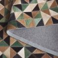 thumbnail image 6 of SAFAVIEH Studio Leather Hilda Geometric Area Rug, Green/Light Brown, 4' x 6', 6 of 11