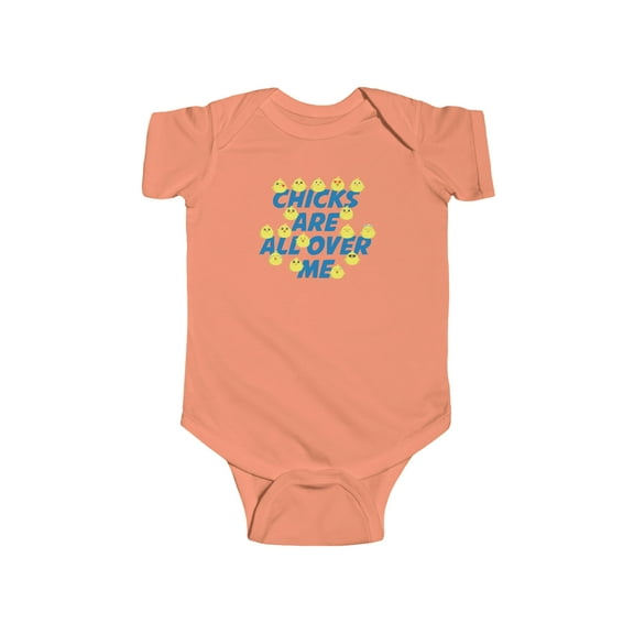 Chicks All Over Me Cute Baby Easter Shirt Holiday Infant Bodysuit