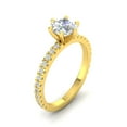 thumbnail image 2 of Certified 1.25 Carat TW Round Natural Diamond Engagement Rings in 14k Yellow Gold, 2 of 5