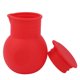 thumbnail image 5 of Taza de silicona de grado alimenticio roja para derretir y hornear chocolate para un vertido seguro, 5 of 8