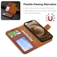 thumbnail image 6 of For Apple iPhone 14 Pro Max Detachable Leather Wallet Card Holder Magnetic Flip Stand Case Cover, 6 of 6