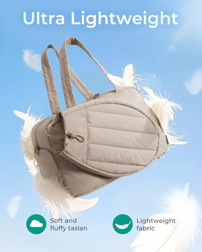 Tennis Gym Bag for Women, Tennis Bag Holds 2 Rackets with Shoe Compartment & Wet Pocket, Sports Duffle Bags fits up to 15.6" Laptop, Women Overnight Weekend Bag