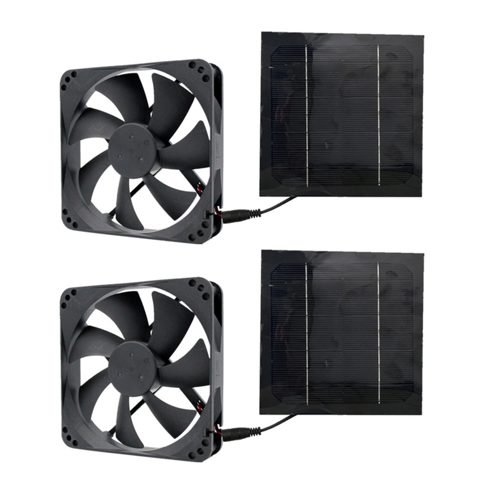 2X 20W Solar Exhaust Fan Air Extractor 6 Inch Mini Ventilator Solar