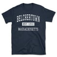 thumbnail image 1 of Belchertown Massachusetts Classic Established Men's Cotton T-Shirt, 1 of 1
