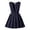 Blue, variant on Girls' School Uniform V-Neck Jumper Dress Pleated Pull-on Scooter Skirt (Red 3-4 Years)