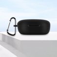 thumbnail image 1 of Funda de silicona suave para auriculares con mosquetón para Redmi Buds 4 Lite (negro), 1 of 6