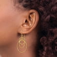 thumbnail image 3 of Primal Gold 14 Karat Yellow Gold Circles Dangle Earrings, 3 of 4