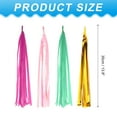 thumbnail image 2 of Uxcell Tassel Garland Banner Tissue Paper Tassels Party Decorations DIY Kits for Wedding Birthday Gold/Fuchsia/Mint Green/Laser Pink, 2 of 6