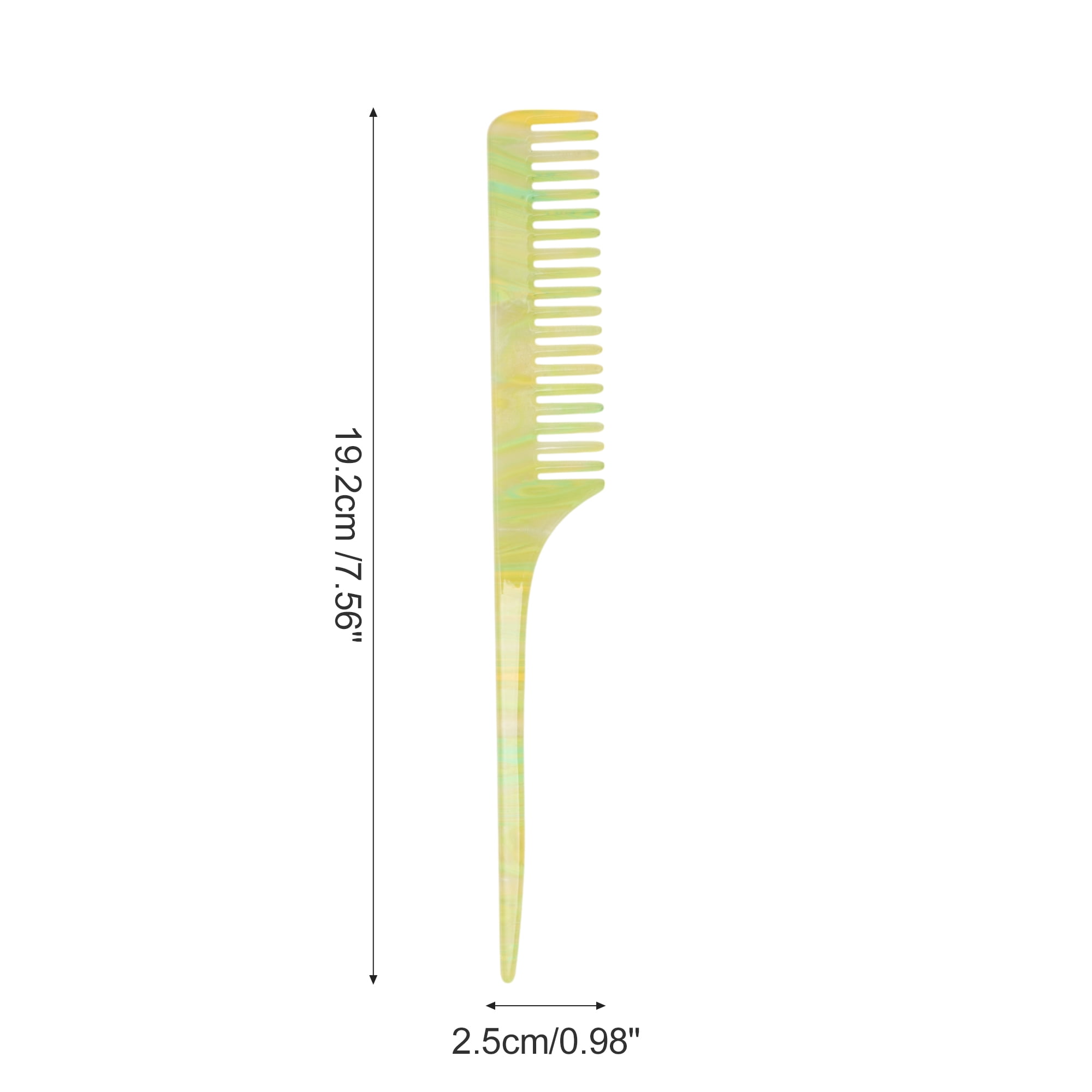 Unique Bargains 1 Pc Simple Vintage Rat Tail Comb for All Hair Types Green
