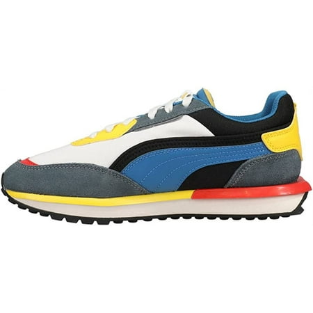 Big Kid's Puma City Rider Jr Nimbus Cloud/Vallarta Blue (382673 05) - 5.5