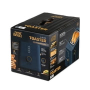 Thyme & Table 2-Slice Toaster, Extra-Wide Slots with Removable Crumb Tray, Atlantic Blue