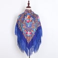 thumbnail image 3 of Nochalofo Scarf for Women Lady Muslim Folk-Custom Print Tassel Square Scarf Wrap Shawl Travel Scarve Multicolorone Size, 3 of 4