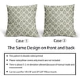 thumbnail image 6 of Sage Green Floral Pillow Covers 18x18 Inch Set of 2, Vintage Flower Block Print Pattern Decorative Throw Pillowcases Outdoor Farmhouse Cushion Covers Spring Summer Rustic Sofa Couch Bed Decor, 6 of 7