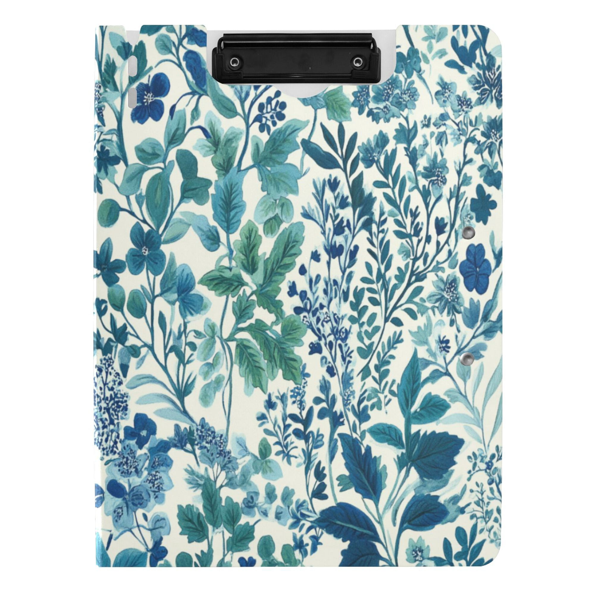 FORMRS A4 Clipboard Folder with Pen Holder Horizontal Foldable School Office Binder, Beautiful Leaves Pattern