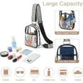 thumbnail image 3 of Clear Sling Bag, Clear Fanny Pack Stadium Approved Crossbody Bag Purses for Women Heavy Duty Transparent Chest Bag with Adjustable Strap, 3 of 6