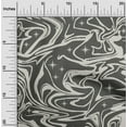 thumbnail image 2 of oneOone Georgette Viscose Gray Fabric Abstracts Craft Projects Decor Fabric Printed By The Yard 42 Inch Wide, 2 of 4