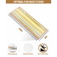 thumbnail image 6 of Northern Europe Stair Treads Non Slip for Steps Yellow Vintage Stripes 7 Pcs Reusable Adhesive Stair Runner Mats for Dogs Elders Carpet Treads Rugs for Staircase 8x30 In, 6 of 7