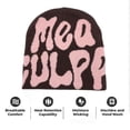 thumbnail image 4 of Y2K Gorros Gorro De Lana De Punto Sombrero De Jacquard con Letras Letras De Hip-Hop Gorra De Marea Hombres Lindos Mujeres Letras Huecas Gorra sin Borde Gorra De Punto, 4 of 5