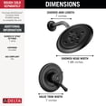 thumbnail image 2 of Delta Cassidy Monitor 17 Series H2Okinetic Shower Trim, Polished Nickel, 2 of 7