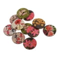 thumbnail image 4 of yuksok 100Pcs 2 Holes Wooden Buttons For Sewing Leisure Creative Accessories Crafts, 4 of 9
