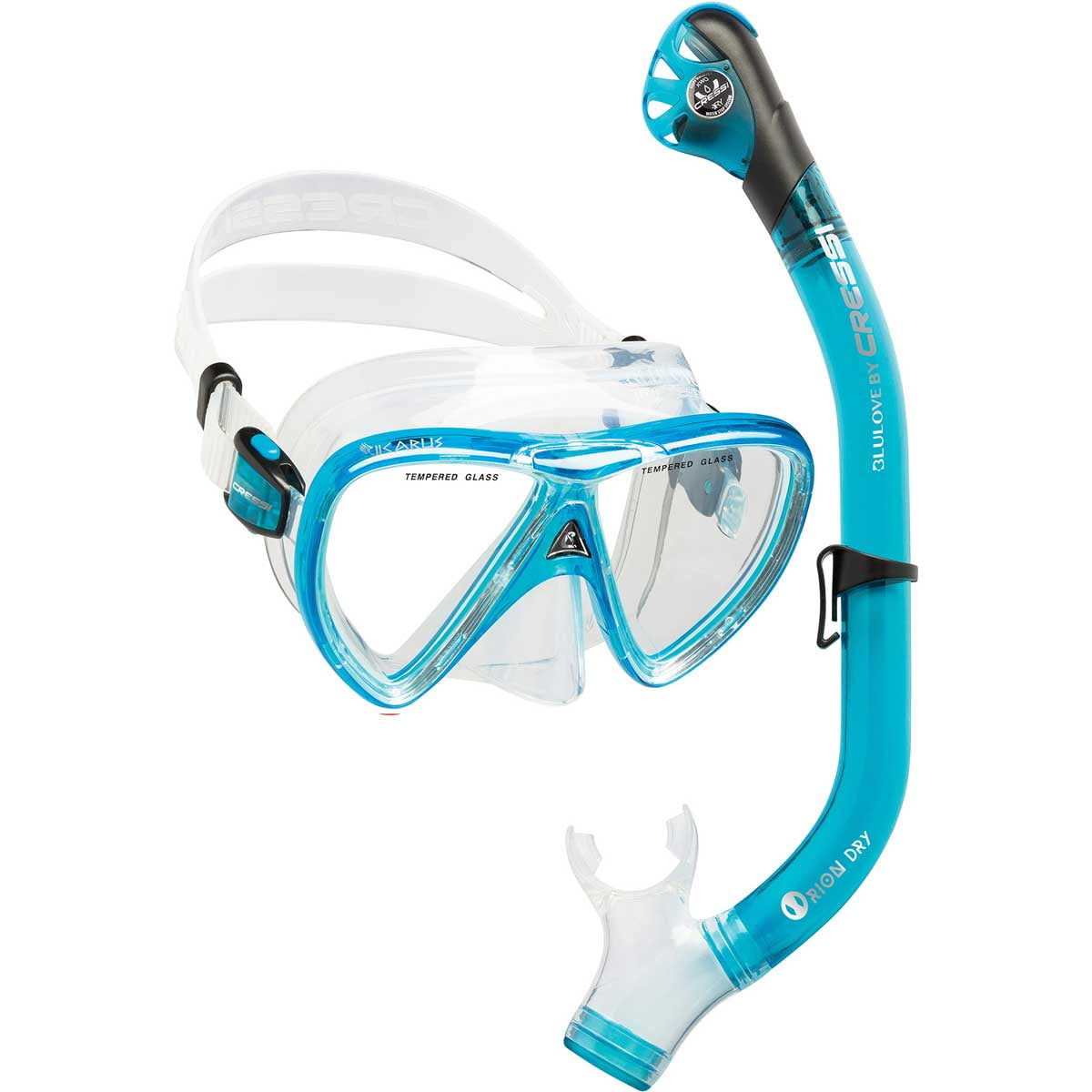 Cressi Cressi Ikarus Mask with Orion Dry Snorkel