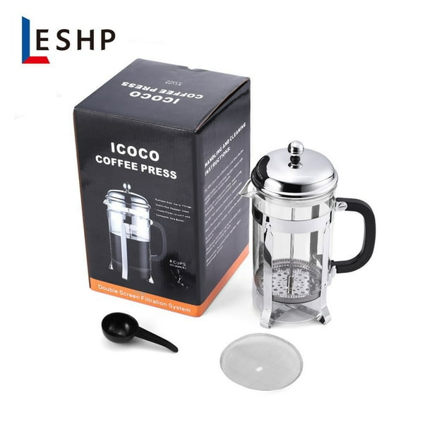 Icoco 1l Heat Glass Double Screen Stainless Steel Filter Coffee Press 1 Walmart Com Walmart Com Icoco 1l Heat Glass Double Screen Stainless Steel Filter Coffee Press 1 Walmart Com Walmart Com