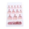thumbnail image 2 of 24 Uds. De uñas postizas para pies, uñas francesas completas para pies, uñas artísticas, uñas de plástico s 4065 jinwen Etiqueta engomada del dedo del pie del dedo del pie, 2 of 6
