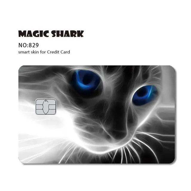 Football Pink Fire Cute Dog Cat Phoenix Film Cover Sticker Case for Small Large Chip No Chip Front Debit Creidt Card 829 Small Chip