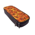 thumbnail image 6 of Picia Sunflower4 Pattern Large Capacity PU Leather Pencil Case Organizer Pen Marker Holder Double Zipper Storage Bag Big Pencil Pouch for College Office, 6 of 6