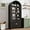 Black, variant on 71" Tall Arched Kitchen Pantry, Modern Farmhouse Wood Kitchens Storage Cabinets, Versatile Cupboard for Dining Room, Kitchen, Bathroom, Black