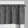 thumbnail image 3 of Ambesonne Black and White Valance Pack of 2, Aborginial Art, 54"X18", Grey Black White, 3 of 5