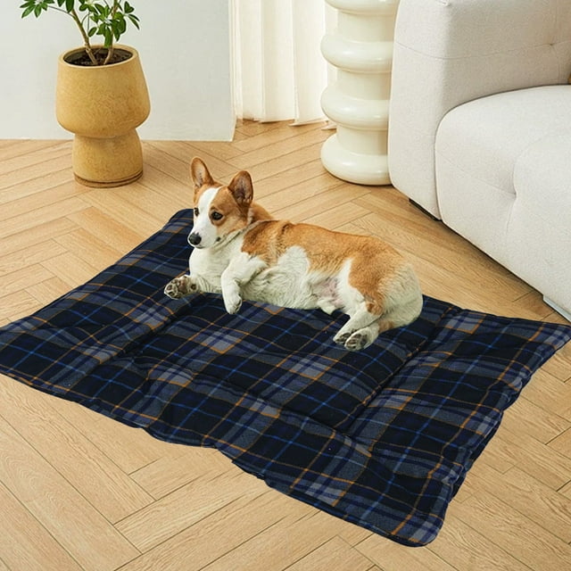13.77" x 14.17" Dog Mat Milk Velvet Four Seasons Universal, Absorbent and Quick-Drying, Washer and Dryer Safe - Non-Slip Dog Floor Mat, Dog House Dog Mat Cats Mat Pet Mat