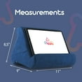 thumbnail image 2 of Flippy Tablet 4.0 Pillow Stand Holder for Lap, Desk & Bed - Convenient Storage for Your Items - Carry Strap Handle - Compatible with iPads, Tablets, eReaders, Smartphones - True Blue, 2 of 7