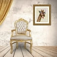 thumbnail image 3 of Fab Funky 20x24 Gold Ornate Wood Framed with Double Matting Museum Art Print Titled - Giraffe and Flower Glasses 2, 3 of 4