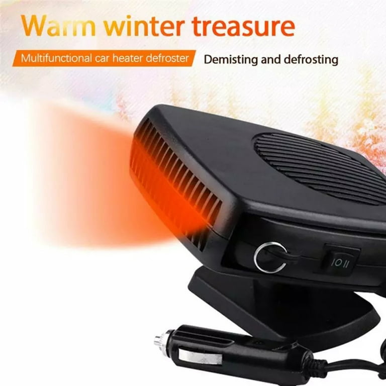 Car Heater, 2in1 Portable 150W Car Heater with Heating and Cooling 2 in 1  Modes for Fast Heating Defroster,Cigarette Lighter Plug,360 Degrees  Rotatable,By TWSOUL 