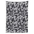 thumbnail image 3 of Ambesonne Black White Tablecloth Rectangular Table Cover, Gardening Flowers, 60"x90", Dark Navy Blue White, 3 of 4