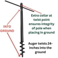 thumbnail image 5 of Universal Mounting Pole Kit - Great for Post-Mounted Bird Houses and Bird Feeders, Heavy Duty Pole with Threaded Connections, 5 of 7