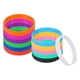thumbnail image 1 of Pulseras de silicona Uxcell, pulseras de goma, bandas elásticas deportivas en blanco, paquete multicolor de 12, 1 of 7