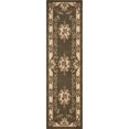 thumbnail image 1 of HomeRoots 353675 2 ft. 2 in. x 7 ft. 11 in. Runner Polypropylene Green & Ivory Area Rug, 1 of 1