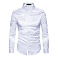 thumbnail image 1 of Camiseta De Solapa De Seda De Color Sólido, 1 of 5