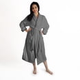 thumbnail image 6 of Women's Turkish Cotton Terry Ultra-Soft and Absorbent Long Bathrobe, Grey, 6 of 6
