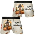 thumbnail image 3 of Happy Halloween Abyssinian Witches Hat Pumpkin Carving All Over Print Boxer Briefs Underwear for Men Dad Cat Lover Kitten Owner Gifts - 02019, 3 of 6